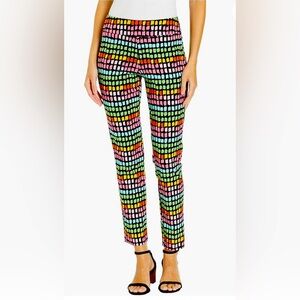 PrintedPull-On Ankle Pant Multi Color Size 8